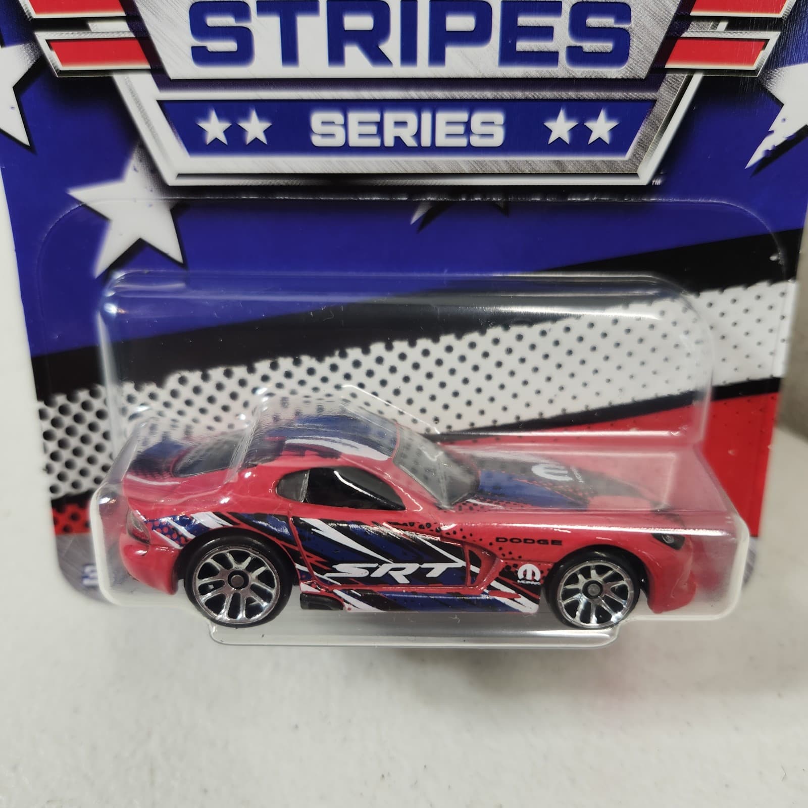 Hot Wheels Stars And Stripes 2013 SRT Viper Red 1/64 Car Toy Vehicle NEW - Thumbnail 2