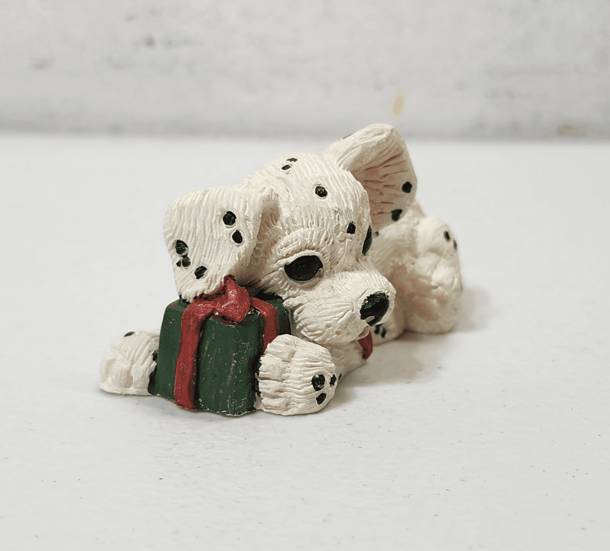 Enesco 1993 Christmas Dalmatian Dog Figure Decoration Kathy Wise - Thumbnail 3