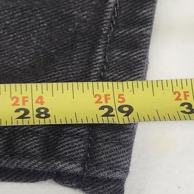 Riders By Lee Womens Denim Bootcut Jeans Mid Rise Size 16P Black - Thumbnail 3