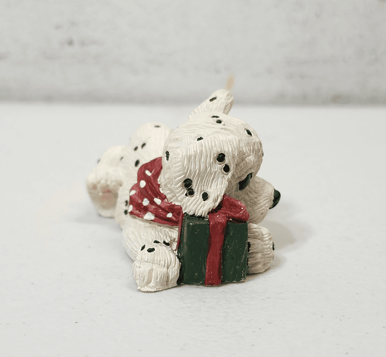 Enesco 1993 Christmas Dalmatian Dog Figure Decoration Kathy Wise - Thumbnail 4
