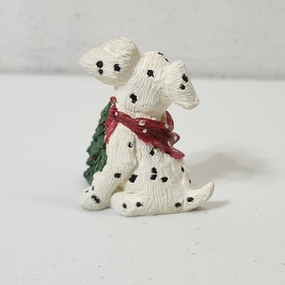Kathy Wise Enesco 1993 Christmas Dalmatian Dog Figure Decoration - Thumbnail 5