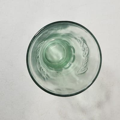 Vintage 6.5” Coca Cola Green Flared Thick Glass Tumbler 16oz Libbey Coke Float - Thumbnail 6