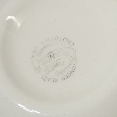 Vernonware Pottery Homespun Hand Painted Chowder Bowl 6" Vintage 1940's - Thumbnail 6