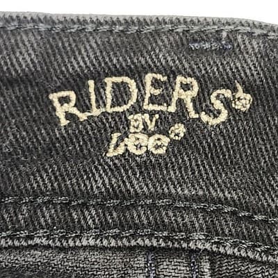 Riders By Lee Womens Denim Bootcut Jeans Mid Rise Size 16P Black - Thumbnail 7