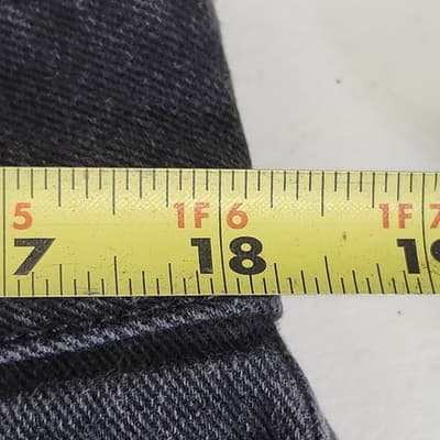 Riders By Lee Womens Denim Bootcut Jeans Mid Rise Size 16P Black - Thumbnail 2
