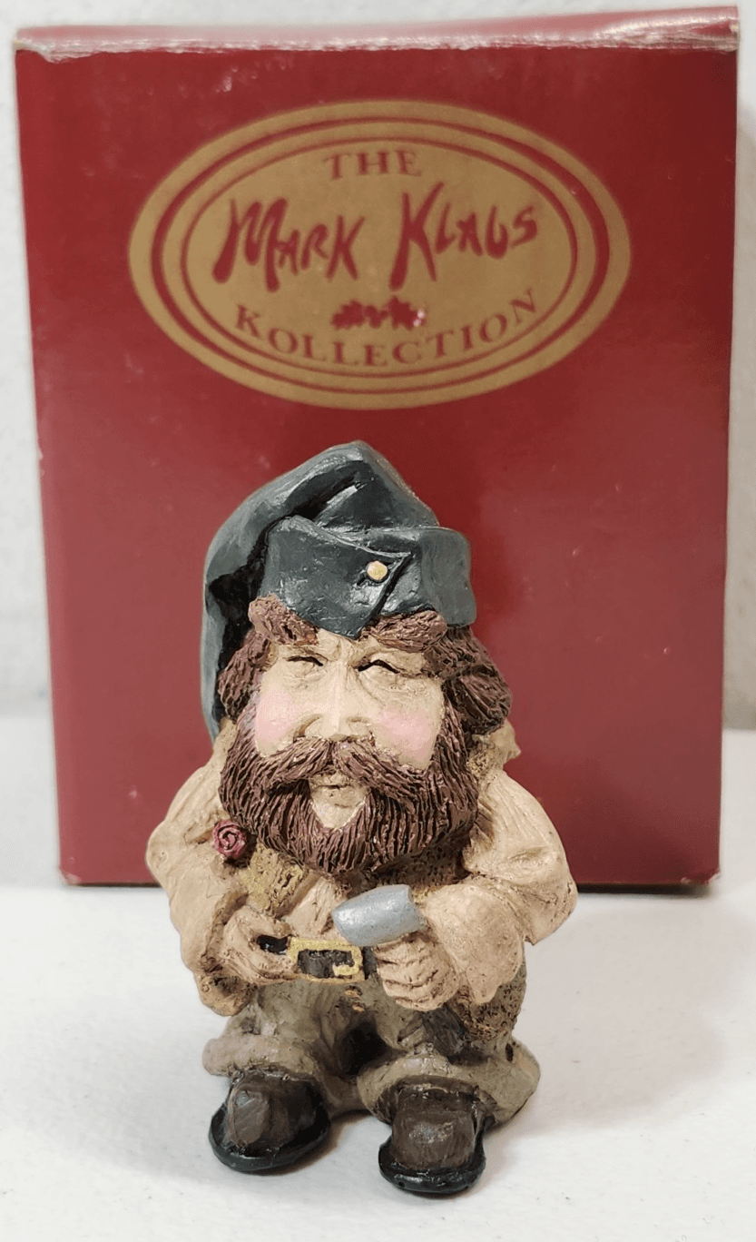 Mark Klaus Man Figure Wearing Hat Home Decor With Box Vintage - Thumbnail 2