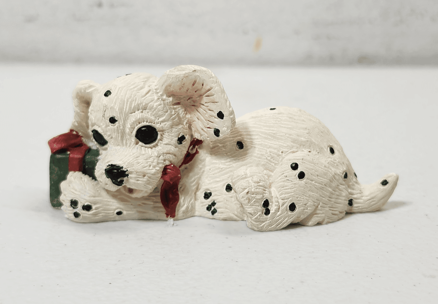 Enesco 1993 Christmas Dalmatian Dog Figure Decoration Kathy Wise - Thumbnail 2