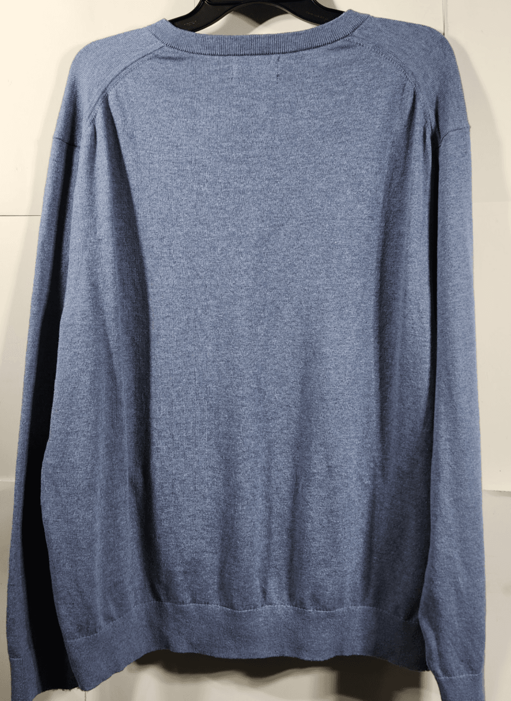 Nautica Sweater Men's XL Blue V-Neck Pullover Long Sleeve Stretch - Thumbnail 4
