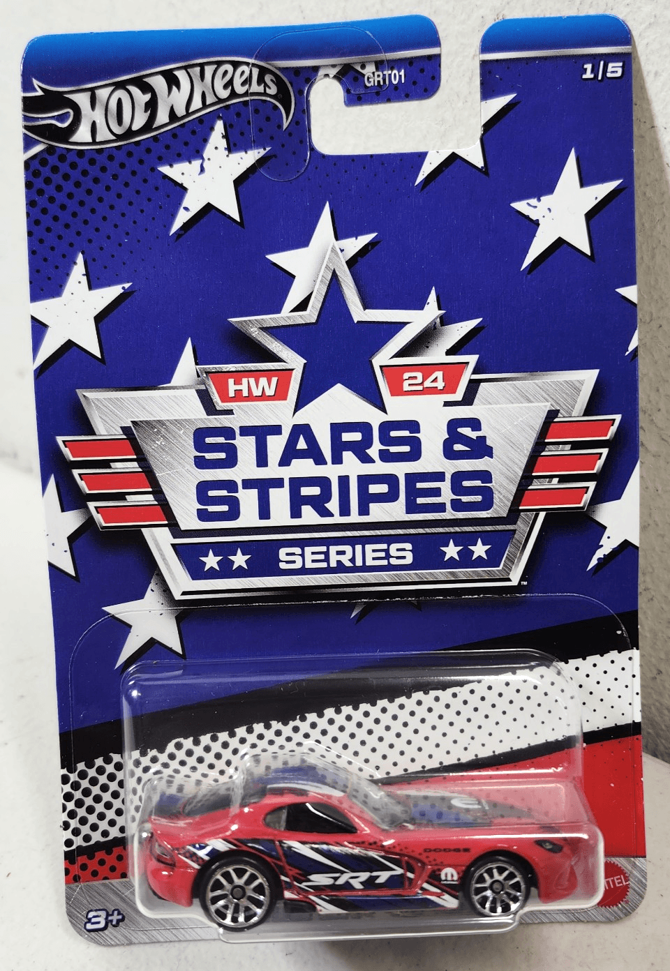 Hot Wheels Stars And Stripes 2013 SRT Viper Red 1/64 Car Toy Vehicle NEW