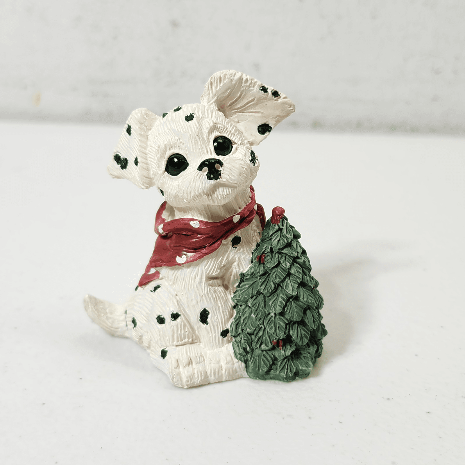 Kathy Wise Enesco 1993 Christmas Dalmatian Dog Figure Decoration