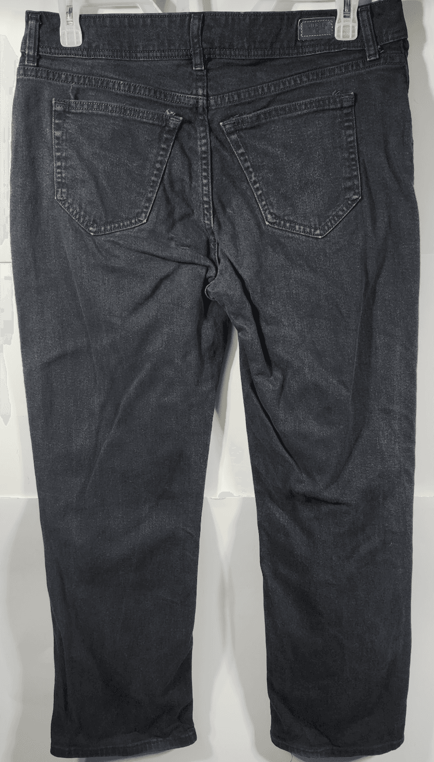 Riders By Lee Womens Denim Bootcut Jeans Mid Rise Size 16P Black - Thumbnail 6
