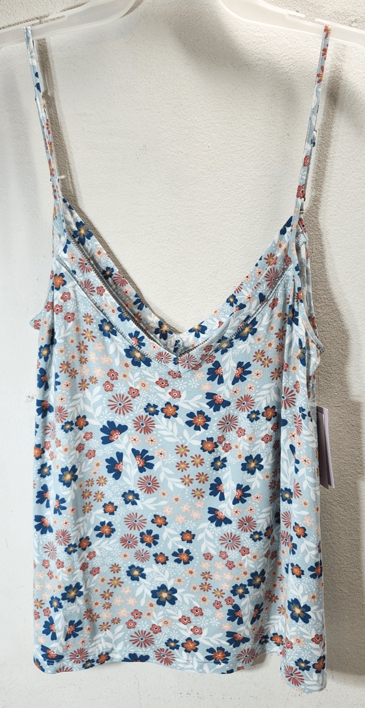 Camisole Women's Size Small Floral Design Spaghetti Straps Joyspun Shirt NEW