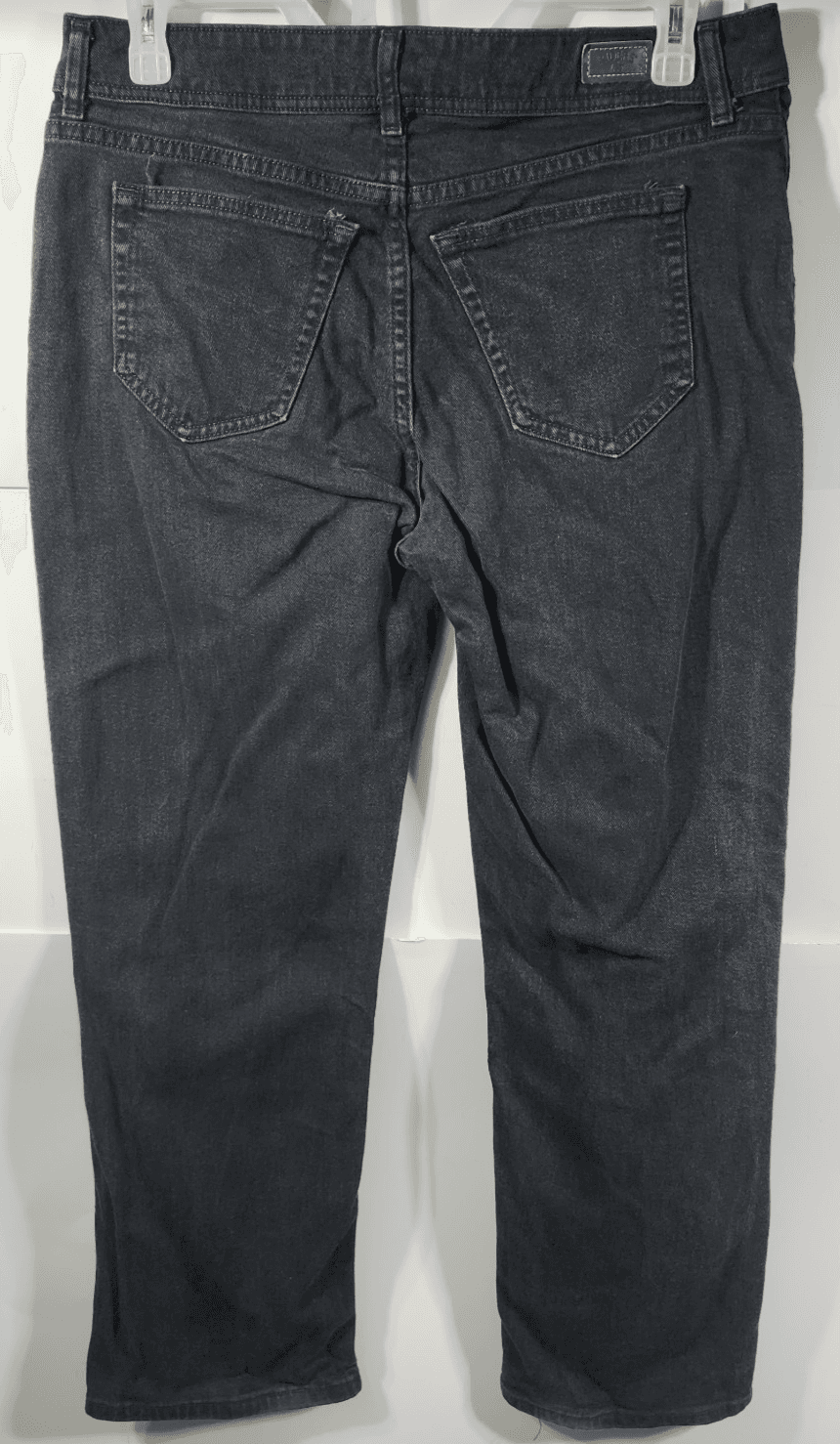 Riders By Lee Womens Denim Bootcut Jeans Mid Rise Size 16P Black - Thumbnail 4