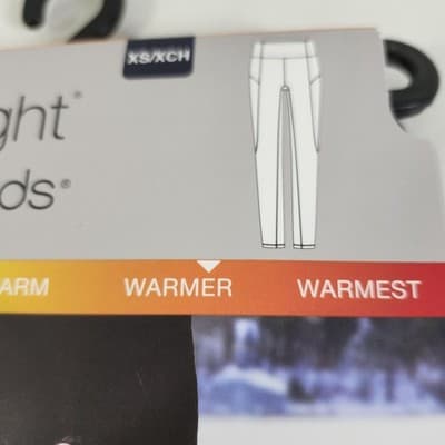Climate Right Women's XS Leggings Base Layer Plush Warmth Black Pants NEW - Thumbnail 2