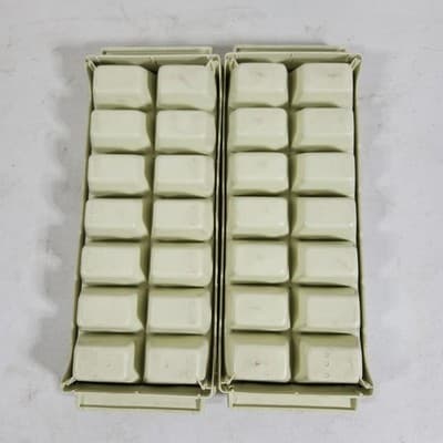 Vintage GE General Electric Ice Cube Tray Plastic Lot of 2 Stackable - Thumbnail 4