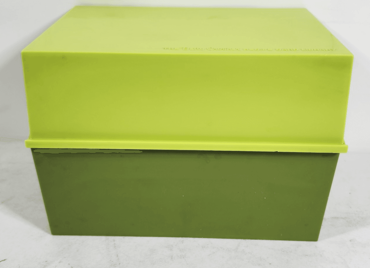 Vintage 1971 The Betty Crocker Recipe Card Library Green Box