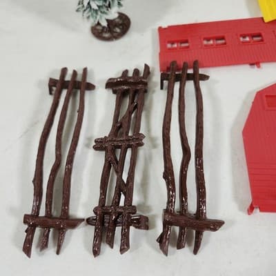 Lot Trees & Building Toy Train Model Railroad Layout - Thumbnail 2
