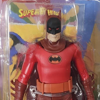 McFarlane Toys DC Retro Super Friends Batman 6" Action Figure Platinum Chase NEW - Thumbnail 2