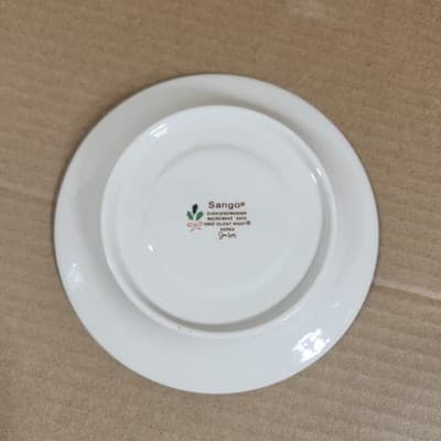 4 Sango Silent Night Tea Cup Saucer Plates 3900 Korea 6.5” - Thumbnail 6