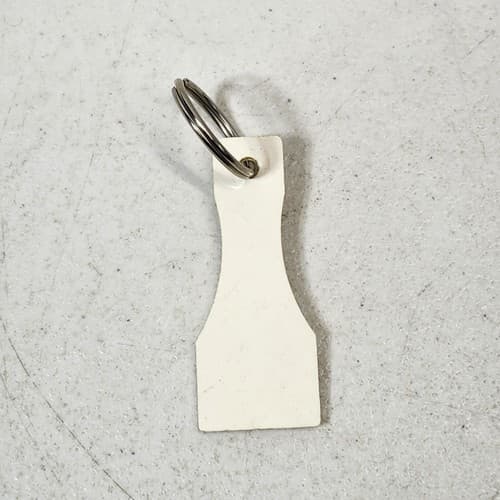 Pennsylvania State Lottery Ticket Scratcher Keychain Ring White - Thumbnail 3