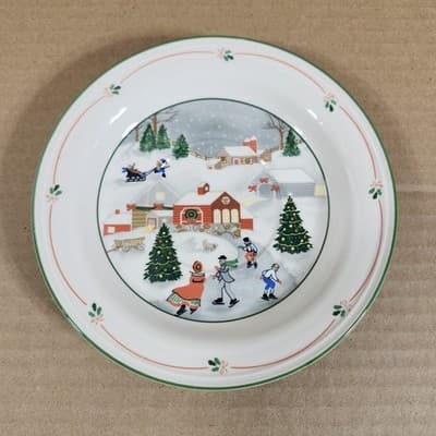 4 Sango Silent Night Tea Cup Saucer Plates 3900 Korea 6.5” - Thumbnail 2