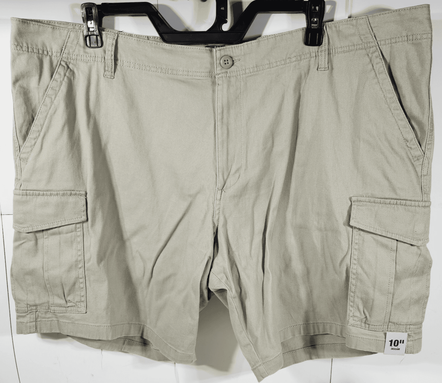George Men's Size 46 Cargo Shorts At the Knee 10" Beige NEW