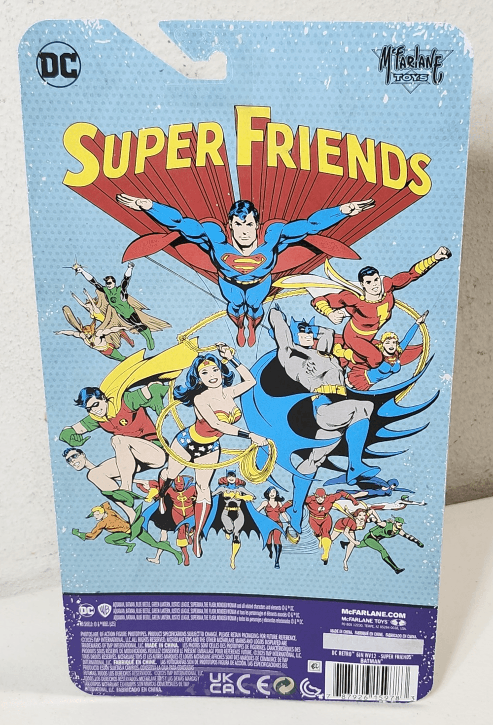 McFarlane Toys DC Retro Super Friends Batman 6" Action Figure Platinum Chase NEW - Thumbnail 6