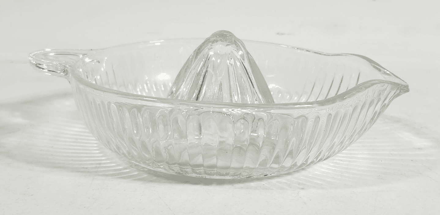Vintage Textured Glass Lemon Orange Citrus Juice Maker Squeezer Reamer Juicer - Thumbnail 5