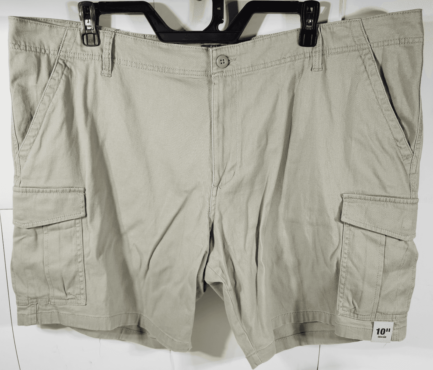 George Men's Size 46 Cargo Shorts At the Knee 10" Beige NEW - Thumbnail 5