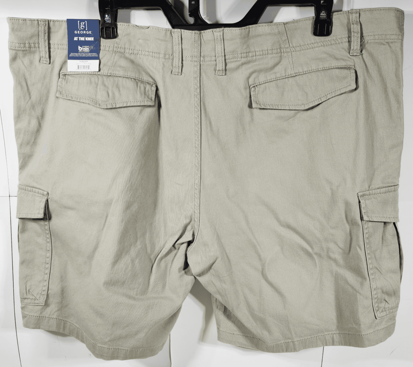 George Men's Size 46 Cargo Shorts At the Knee 10" Beige NEW - Thumbnail 6