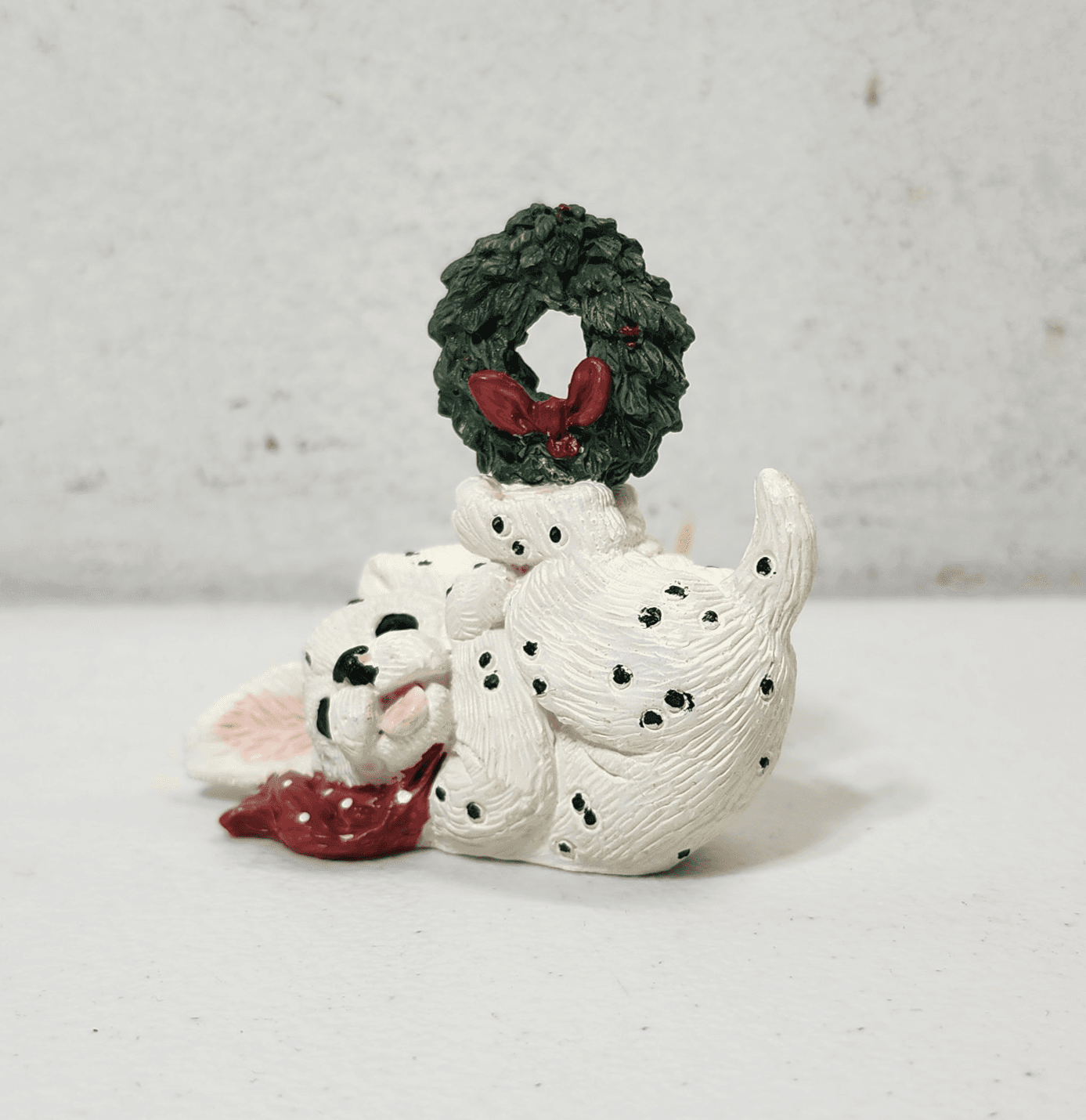 Enesco 1993 Christmas Dalmatian Dog Figure Decoration Kathy Wise - Thumbnail 9