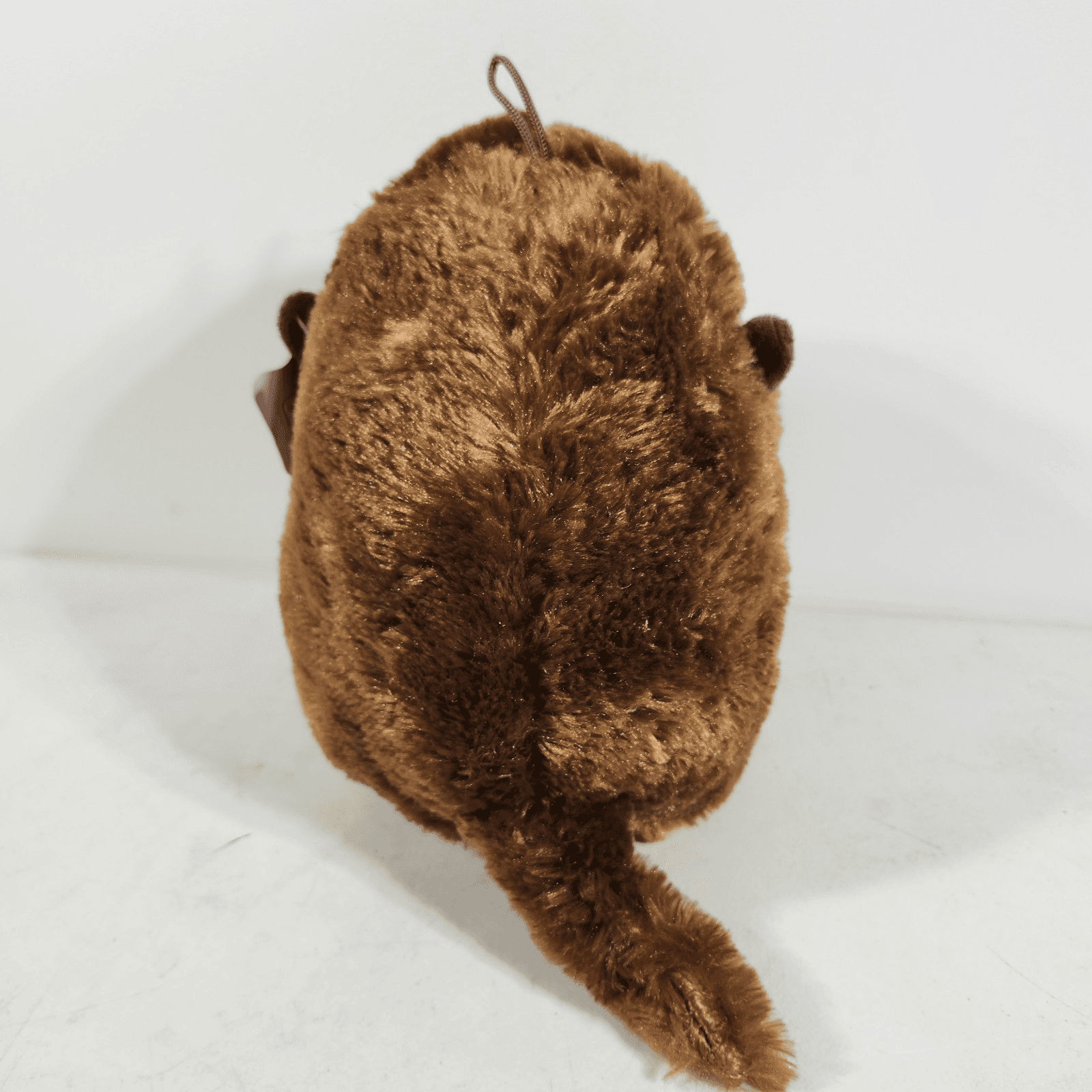 Plush Brown Otter Belly Buddies Stuffed Animal 8” Glitter Eyes Nanco - Thumbnail 4