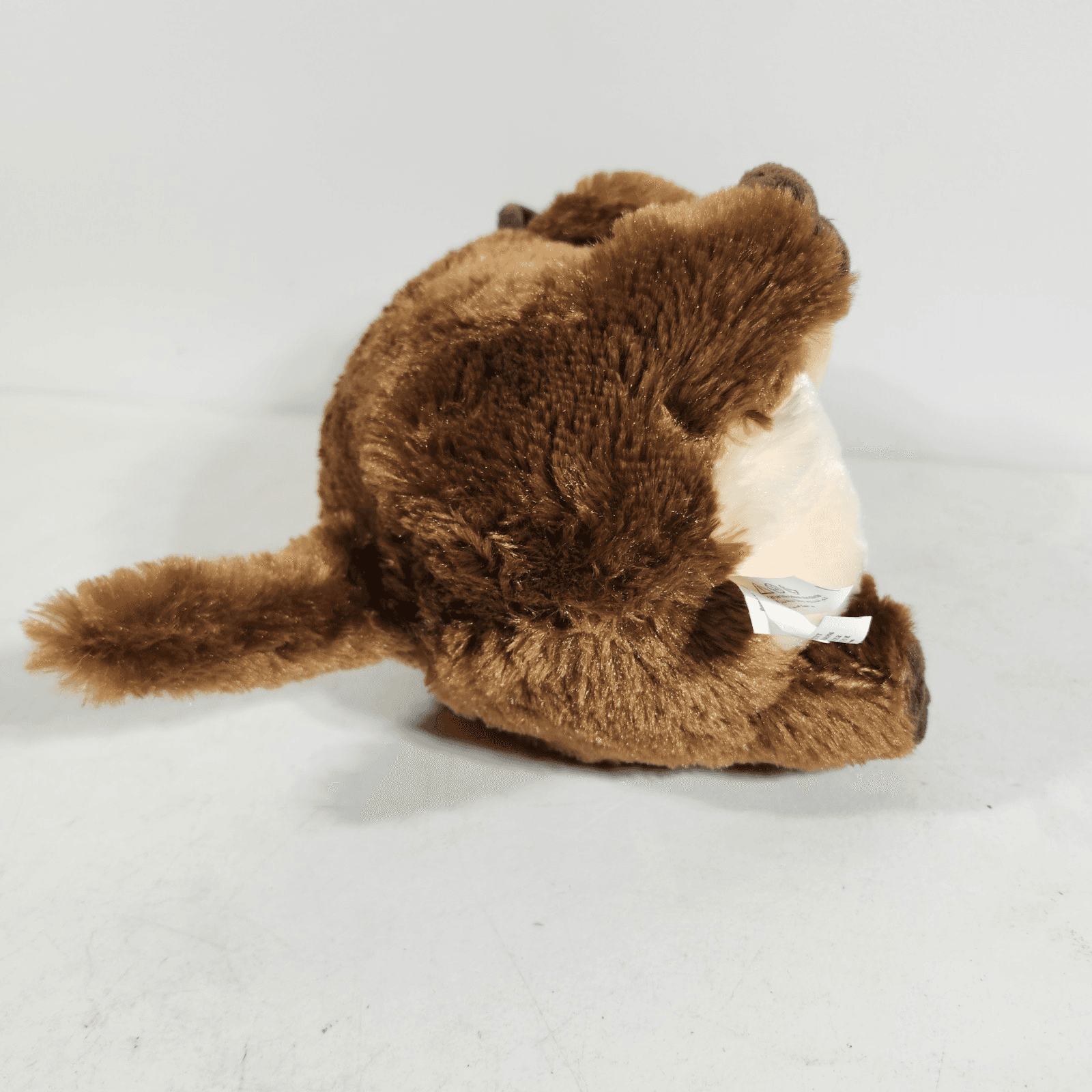 Plush Brown Otter Belly Buddies Stuffed Animal 8” Glitter Eyes Nanco - Thumbnail 6