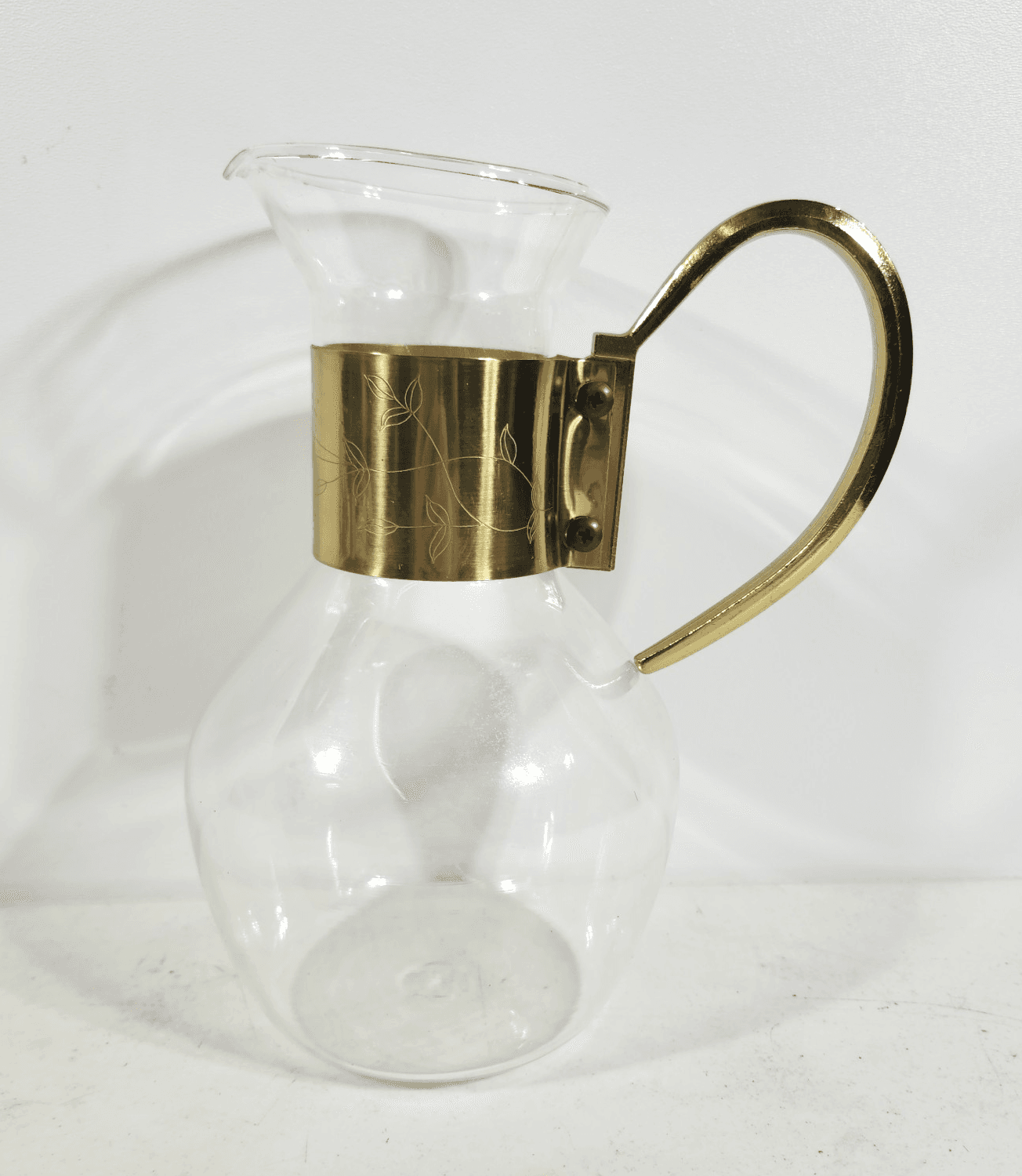 Princess House Brass And Crystal Carafe - Thumbnail 10