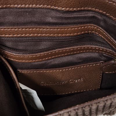 Coldwater Creek Women's City Bag Messenger Brown Crossbody Purse Handbag - Thumbnail 5