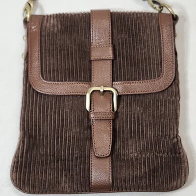 Coldwater Creek Women's City Bag Messenger Brown Crossbody Purse Handbag - Thumbnail 3