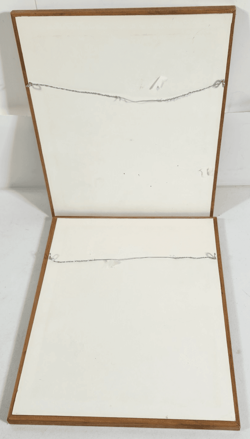 2 Santa Framed Pictures 12" X 10" Holiday Home Decor Wall Art - Thumbnail 5