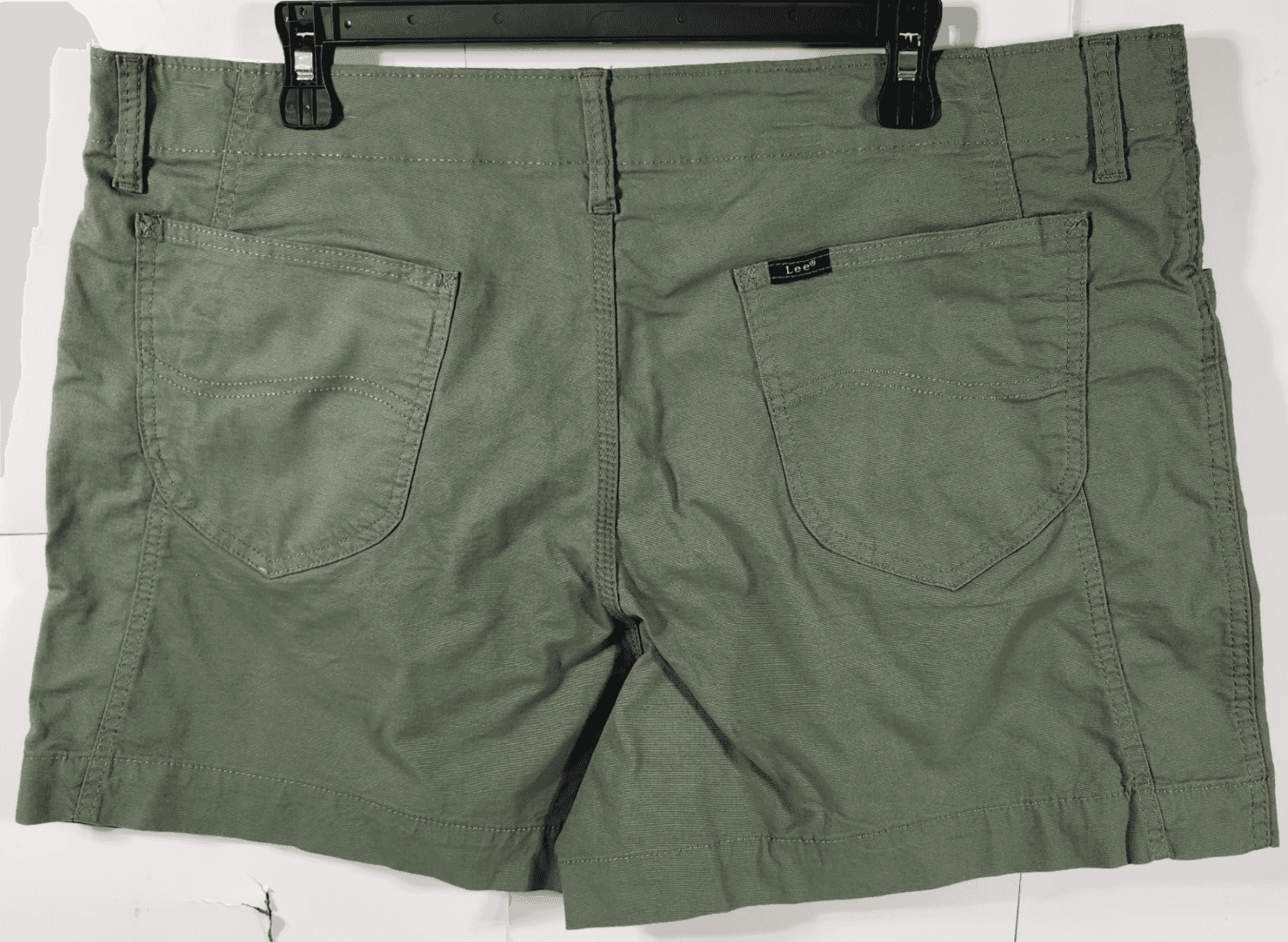 Lee Women's Size 18 High Rise Regular Fit Shorts Green NEW - Thumbnail 6