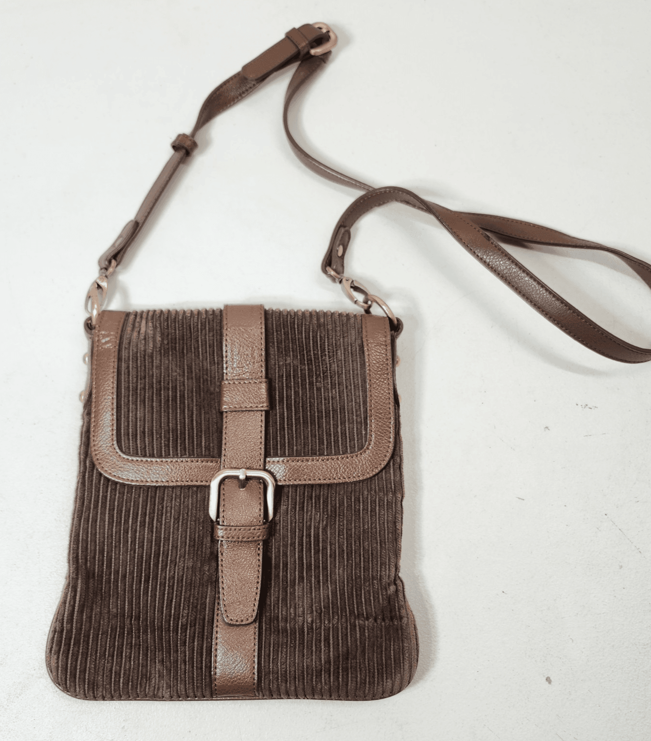 Coldwater Creek Women's City Bag Messenger Brown Crossbody Purse Handbag - Thumbnail 2
