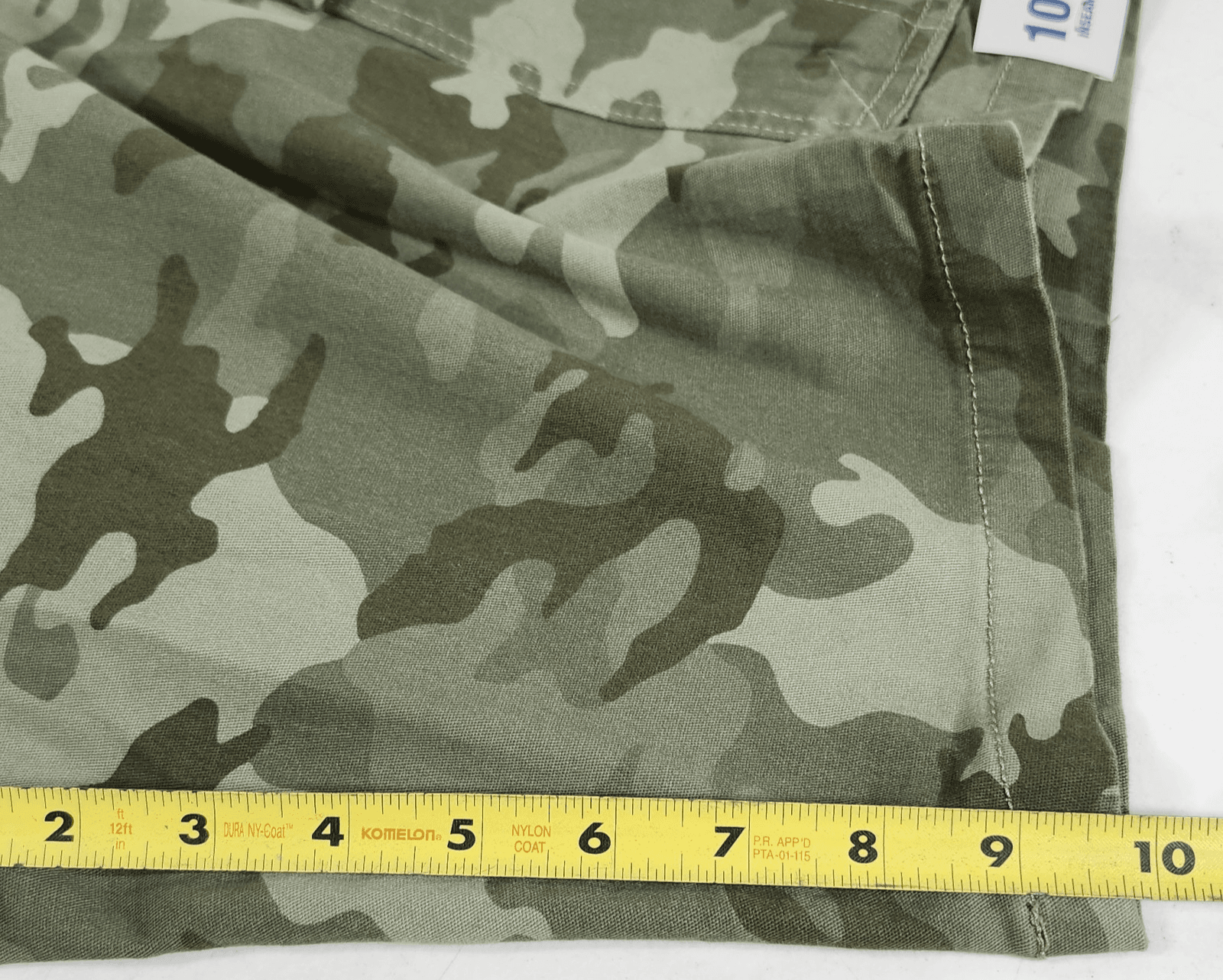 George Men's Size 46 Cargo Shorts At the Knee 10" Camo Green NEW - Thumbnail 3