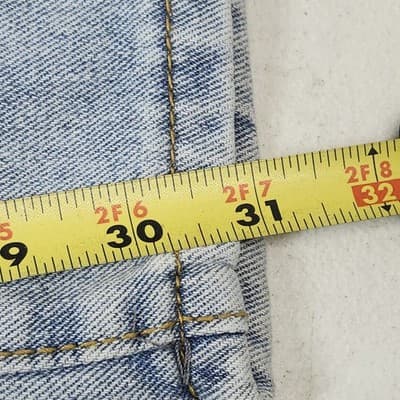 Bloomchic Womens Wide Leg Distressed Jeans Size 10 Light Blue Denim Pants NEW - Thumbnail 3