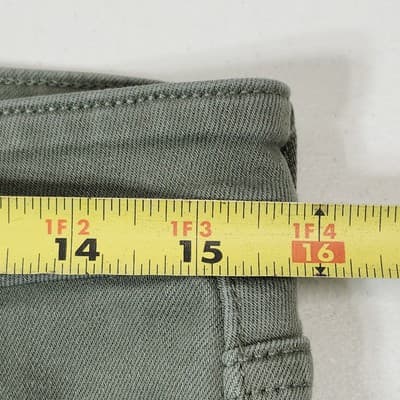 Revtown High Rise Skinny Ankle Jeans Womens Size 31 Green Denim Pants - Thumbnail 2