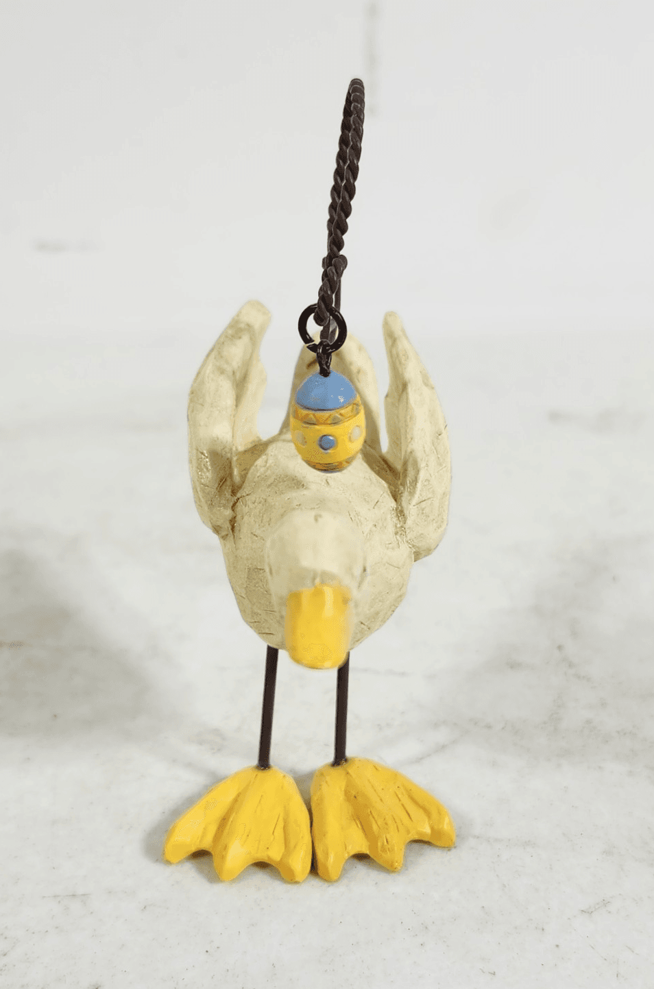 Goose Figurine with Egg Bird Sculpture Home Decor Animal Gift - Thumbnail 3