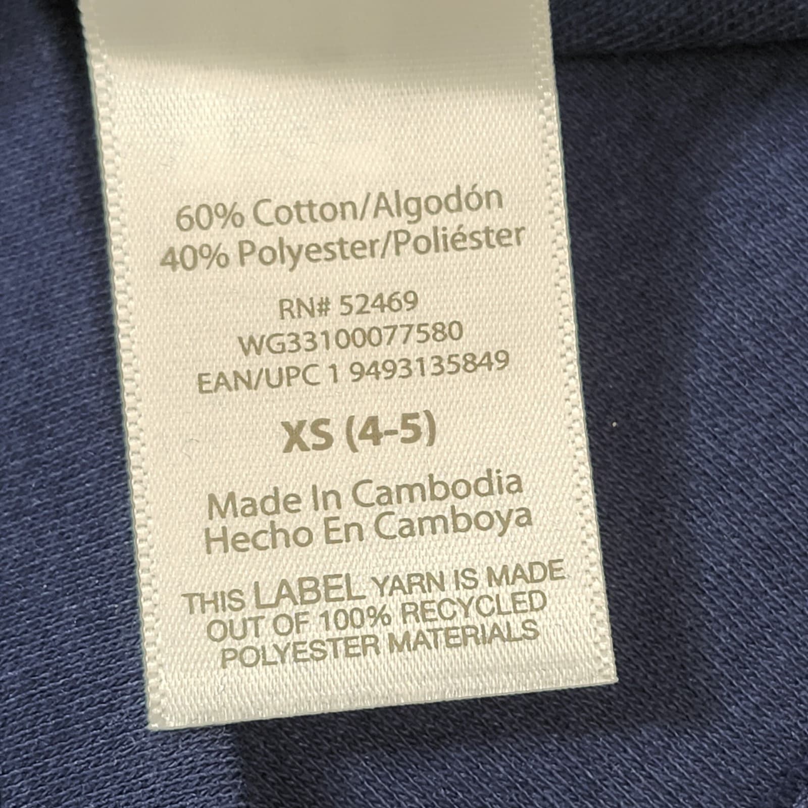 Wonder Nation Girl's Polo Shirt Size XS 4-5 Short Sleeve Blue - Thumbnail 8