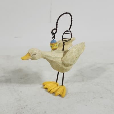 Goose Figurine with Egg Bird Sculpture Home Decor Animal Gift - Thumbnail 2