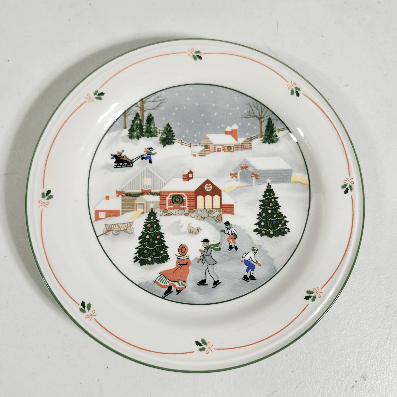 4 Sango Silent Night Plates 3900 Korea 7.5” Christmas Holiday Home Dinnerware - Thumbnail 2