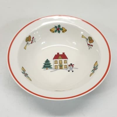 Joy of Christmas Jamestown China Stoneware Dinnerware Cereal Salad Bowl 7" - Thumbnail 2