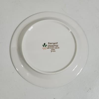 4 Sango Silent Night Plates 3900 Korea 7.5” Christmas Holiday Home Dinnerware - Thumbnail 6