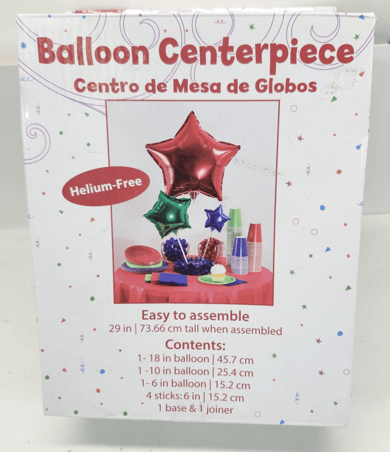Helium Free Balloon Center Piece Decoration NEW