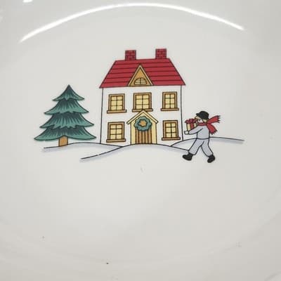 Joy of Christmas Jamestown China Stoneware Dinnerware Cereal Salad Bowl 7" - Thumbnail 3